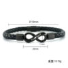 European and American cross-border 8-shaped leather cord bracelet personalized DIY braided bracelet men’s bracelet simple retro hand jewelry wholesale